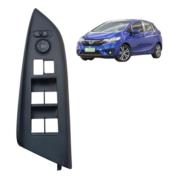 Moldura Comando Vidro Diant Esquerdo Honda Fit 2015 A 2020
