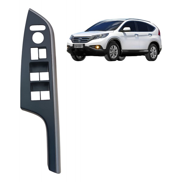 Moldura Botão Vidro Dianteiro Esquerdo Crv 2014 2015 2016