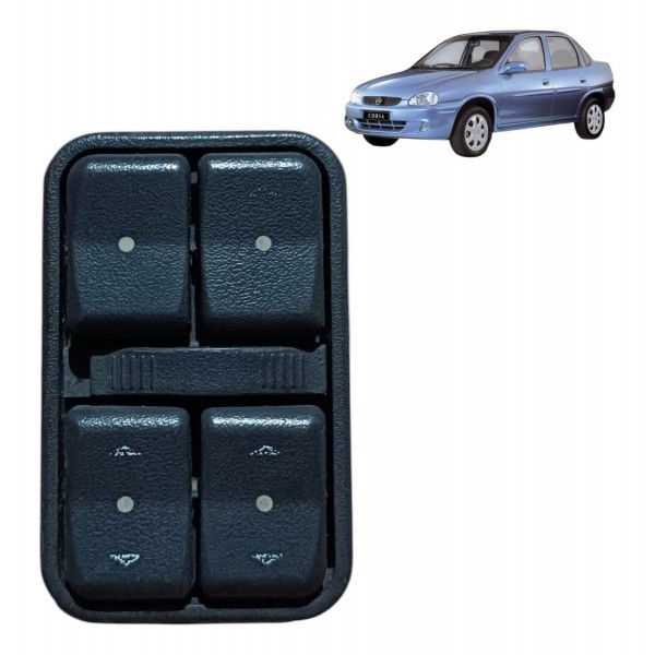 Botão Vidro Dianteiro Esquerdo Celta Corsa Astra 2000 A 2010