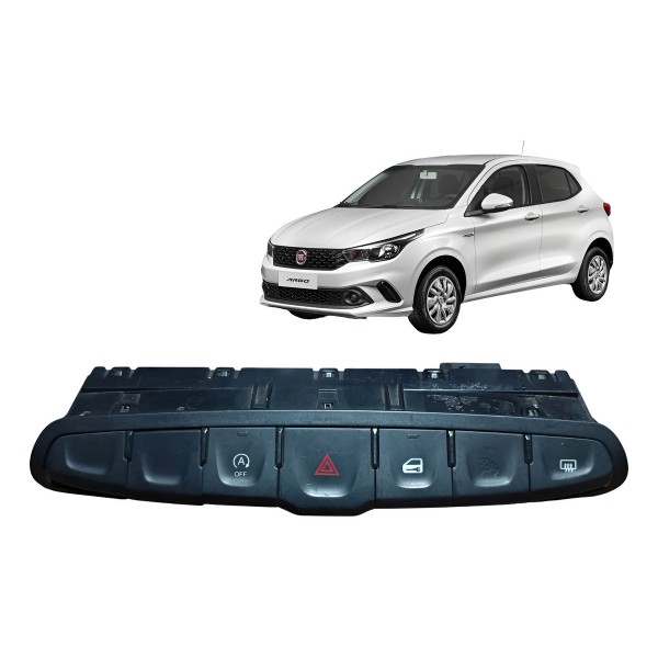 Botão Comando Pisca Alerta Fiat Argo Cronos 2018 A 2022