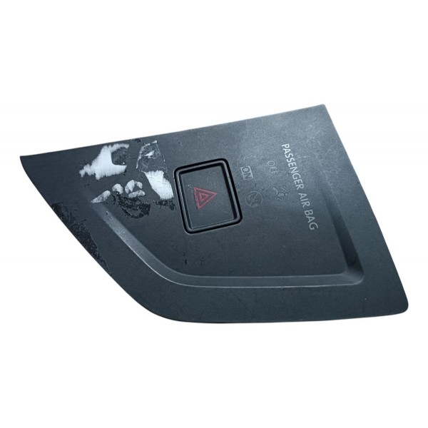 Moldura Botão Pisca Alerta Vw Polo Virtus 2018 A 2020 Fosco