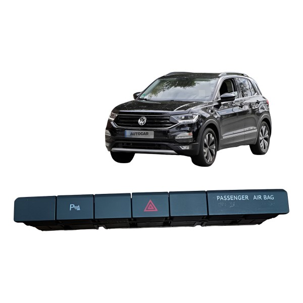 Comando Botão Pisca Alerta Vw T-cross 2019 2020 2021 A 2025