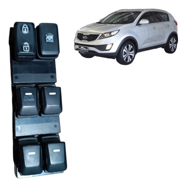 Comando Botão Vidro Esquerdo Sportage 2012 2013 A 2015