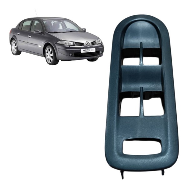 Moldura Botão Vidro Dianteiro Esquerdo Megane 2006 A 2012