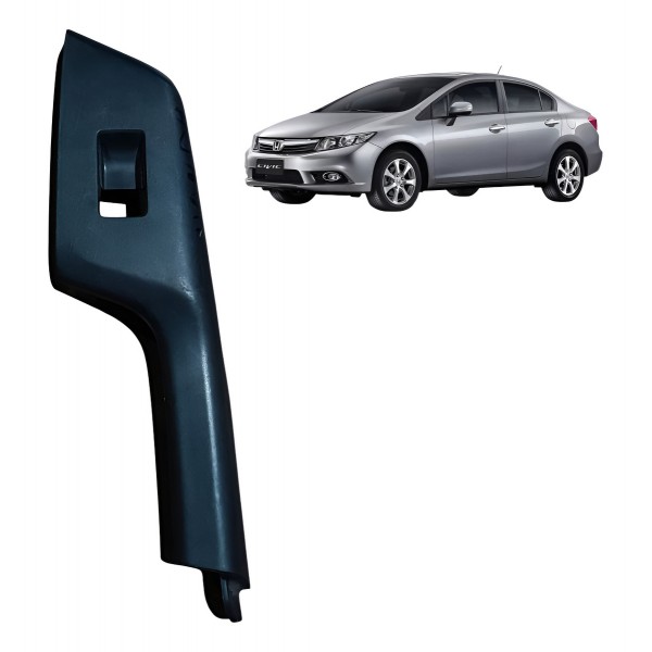 Moldura Botão Vidro Traseiro Esquerd Honda Civic 2012 A 2016