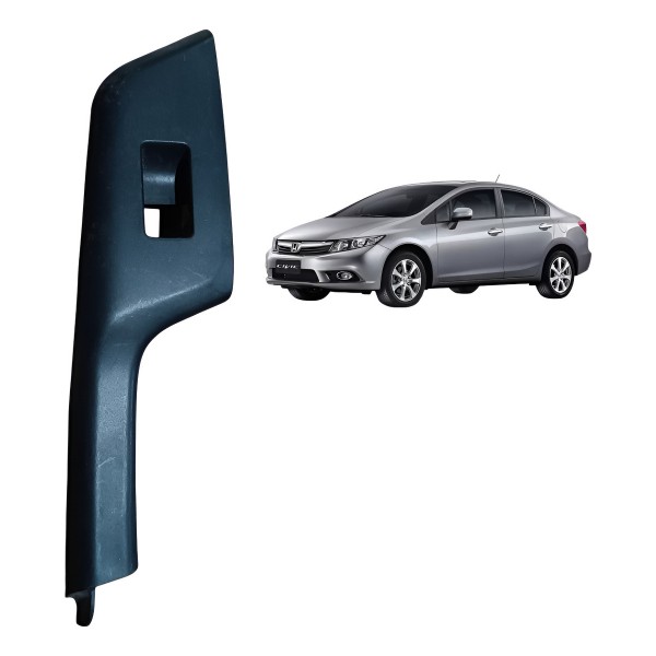 Moldura Botão Vidro Traseiro Direito Honda Civic 2012 A 2016