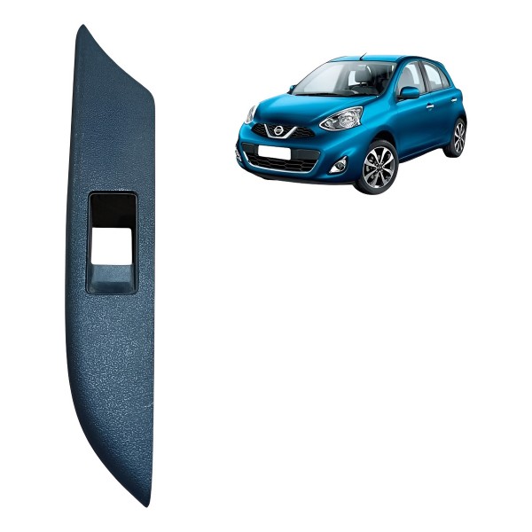 Moldura Botão Vidro Tras. Esquerda Nissan March 2013 A 2019