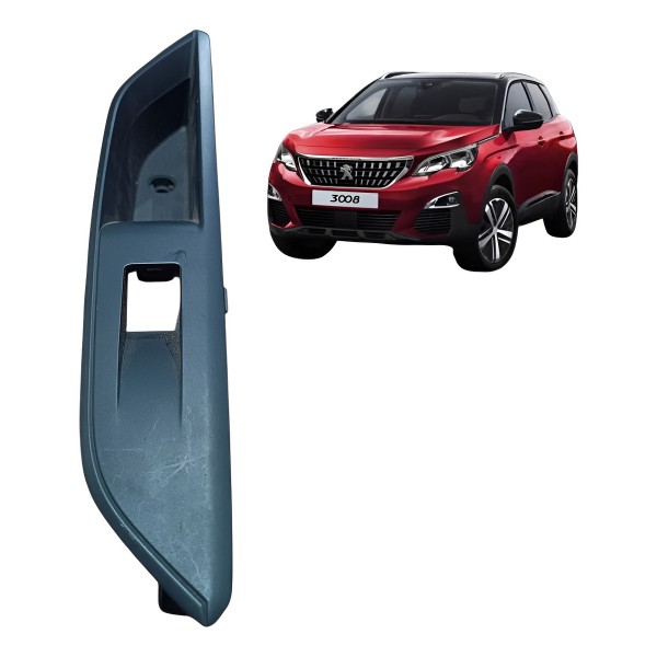 Moldura Botão Vidro Tras Direito Peugeot 3008 2018 2019 2020