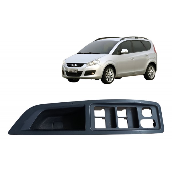 Moldura Botão Vidro Dianteiro Esquerdo Jac J6 2011 A 2016