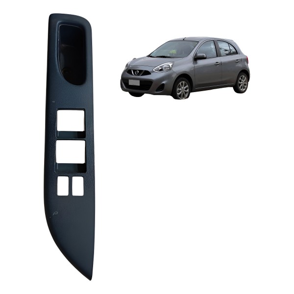 Moldura Botão Vidro Diant. Esquerdo Nissan March 2012 A 2020