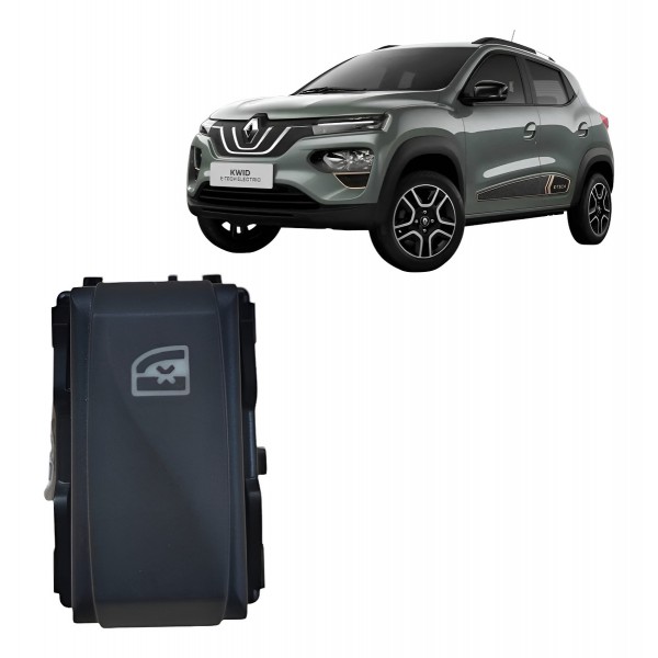 Botão Trava Vidro Dianteiro Kwid 2022 2023 2024 E-tech