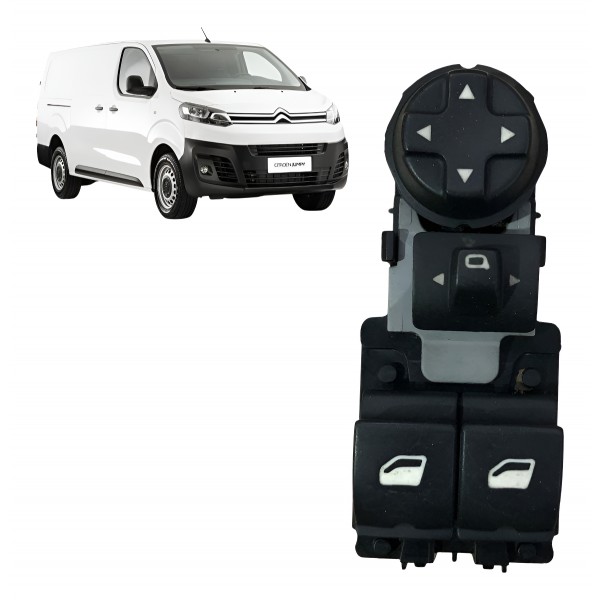 Botão Vidro Eletrico Esquerdo Jumpy Furgão 2017 A 2023