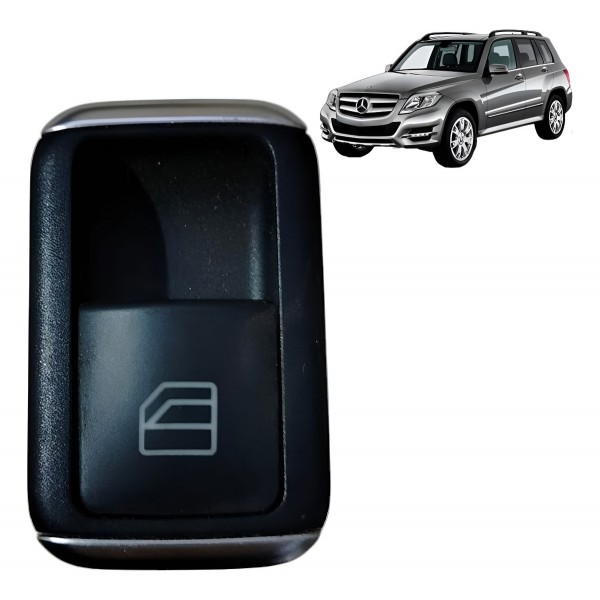 Botão Vidro Elétrico Cromado Mercedes C180 C200 C250 Glk300