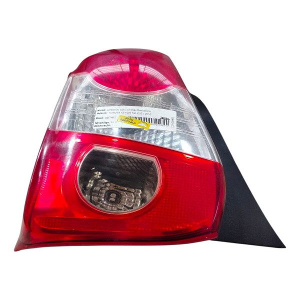 Lanterna Etios Hatch 2013 Até 2020 Com Ré Rosa Original Esquerdo/motorista Rosa