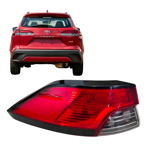 Lanterna Esquerda Toyota Corolla Cross 2022 2023 Original Esquerdo/motorista Vermelho