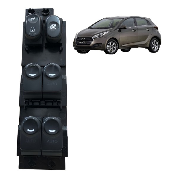 Botão Quádruplo Vidro Elétrico Hb20s 2013 2014 2015 2016