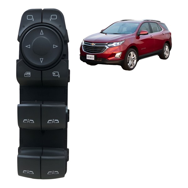 Botão Vidro Dianteiro Esquerdo Equinox 2017 2018 2019 2022