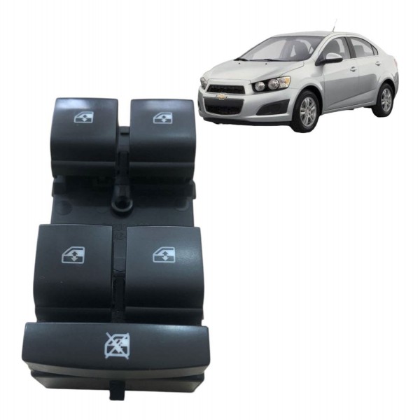 Botão Vidro Dianteiro Esquerdo Gm Onix Cobalt Spin 2014 2018