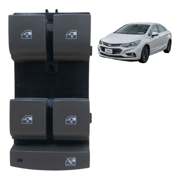 Botão Comando Vidro Dianteiro Esquerdo Gm Cruze 2017 A 2023