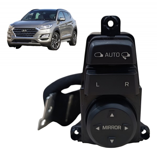 Botão Comando Retrovisor C/rebatimento Tucson 2017 2018 2021