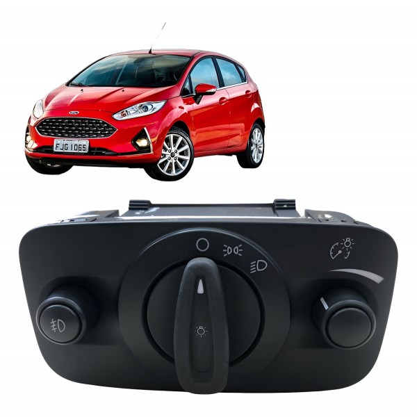 Botão Comando Farol Luz Painel New Fiesta 2013 2014 A 2017