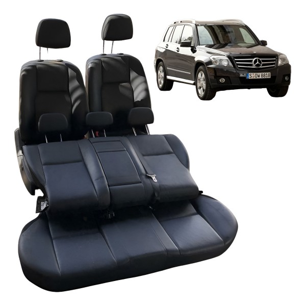 Jogo Bancos Couro Mercedes Glk300 2009 2010 2011 2012 2013