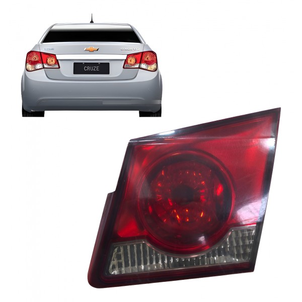 Lanterna Direita Aplique Tampa Traseira Cruze 2012 2013 2016 Direito/passageiro Vermelho