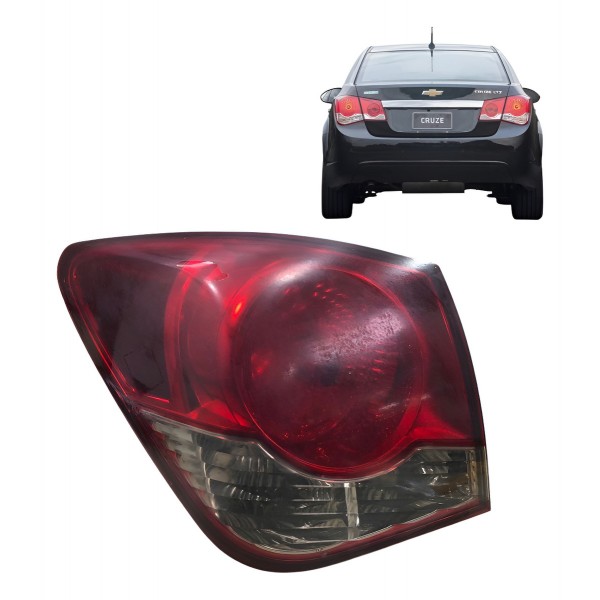 Lanterna Esquerda Cruze Sedan 2011 2012 2013 2016 Original Direito/passageiro Vermelho