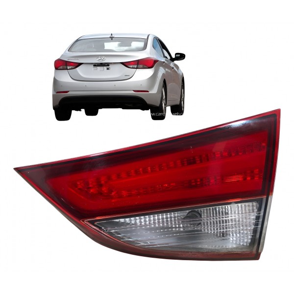Lanterna Direita Aplique Tampa Tras Elantra 2013 2014 2016 Direito/passageiro Vermelho