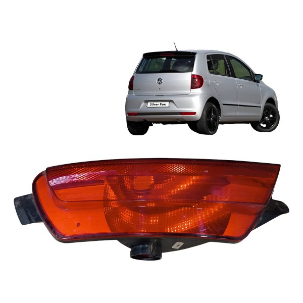 Lanterna Luz Neblina Esquerdo Vw Fox 2010 2011 2012 2014 Vermelho