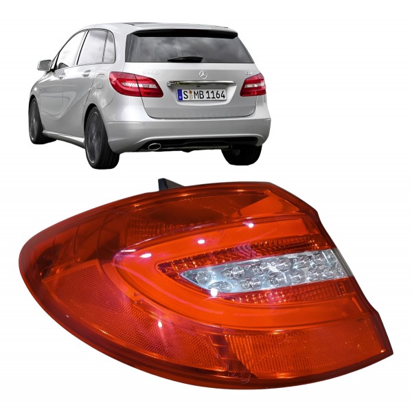 Lanterna Esquerda Mercedes B200 2013 2014 2015 2018 Original Esquerdo/motorista Vermelho