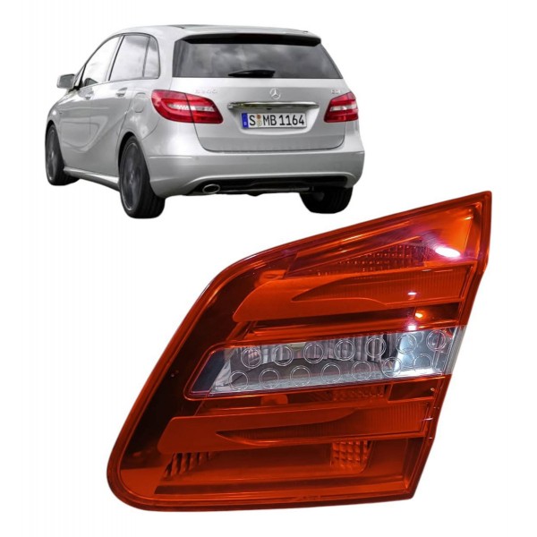 Lanterna Direita Mercedes B200 2013 2014 2018 Aplique Tampa Direito/passageiro Vermelho