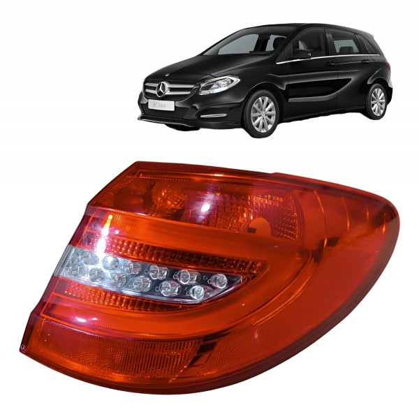 Lanterna Direita Mercedes B200 2013 2014 2015 2018 Original Direito/passageiro Vermelho