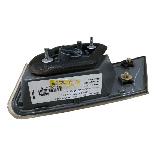 Lanterna Esquerda Civic G9 2012 2013 2016 Aplique Tampa Trás Esquerdo/motorista Cinza