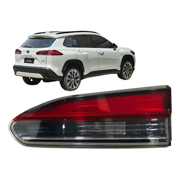 Lanterna Direita Corolla Cross 2021 2022 2023 Aplique Tampa Direito/passageiro Vermelho