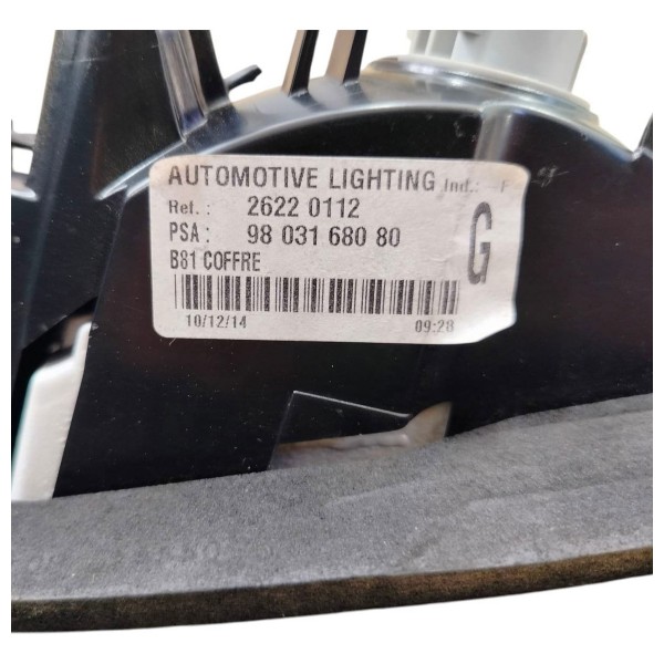 Lanterna Esquerda Citroen Ds5 2013 2014 2016 Aplique Tampa Esquerdo/motorista Vermelho