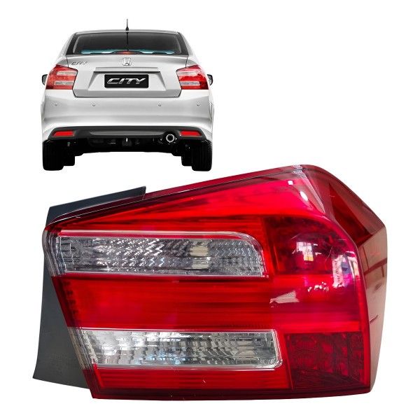 Lanterna Direita Honda City 2009 2010 2011 2014 Original Direito/passageiro Vermelho