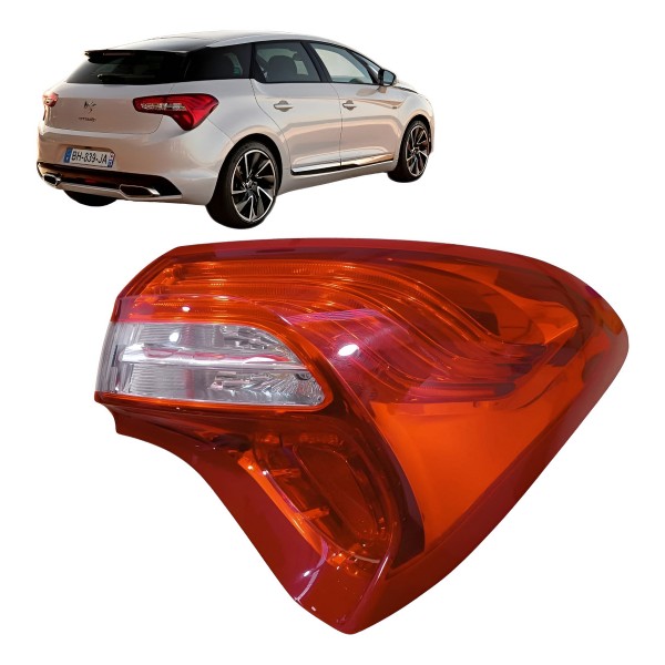 Lanterna Direita Citroen Ds5 2011 2012 2014 2015 Original Direito/passageiro Vermelho