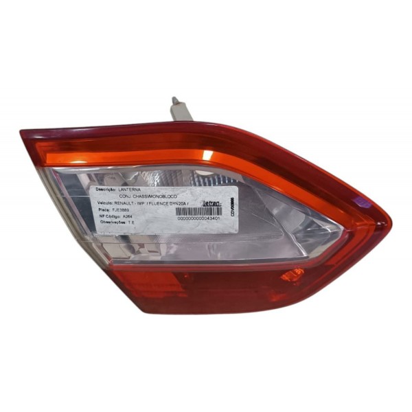 Lanterna Esquerda Fluence 2011 2012 2013 2014 Aplique Tampa Esquerdo/motorista Vermelho