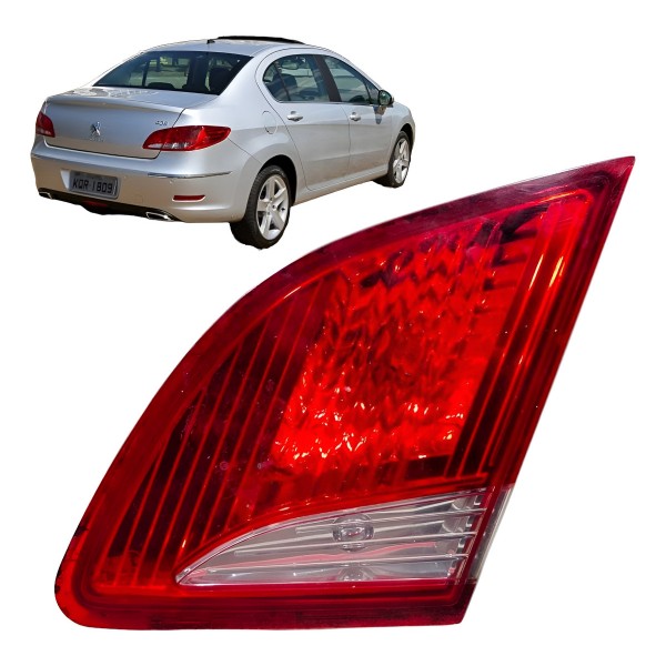 Lanterna Direita Peugeot 408 2012 2013 2014 Aplique Tampa Direito/passageiro Vermelho