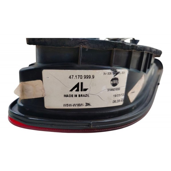 Lanterna Esquerda Gran Siena 2014 2018 2020 Aplique Tampa Esquerdo/motorista Vermelho