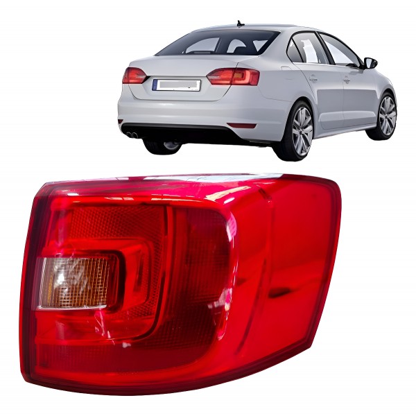 Lanterna Direita Vw Jetta 2011 2012 2013 2014 Original Direito/passageiro Vermelho