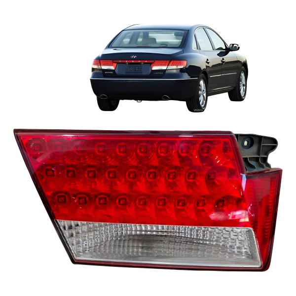 Lanterna Esquerda Azera 2007 2009 2010 2011 Aplique Tampa Esquerdo/motorista Vermelho