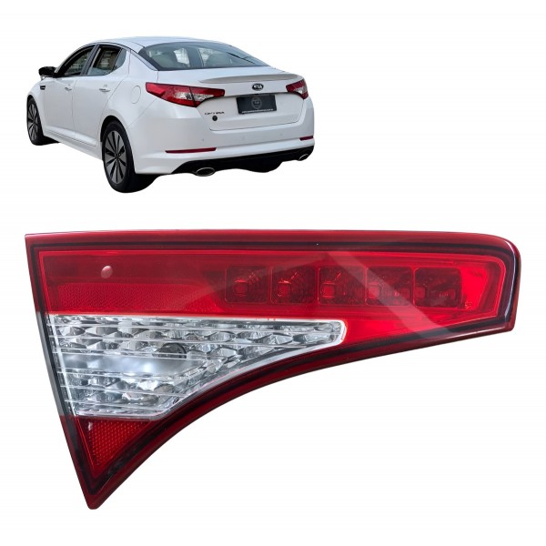 Lanterna Esquerda Kia Óptima 2013 2014 2015 Aplique Tampa Esquerdo/motorista Vermelho