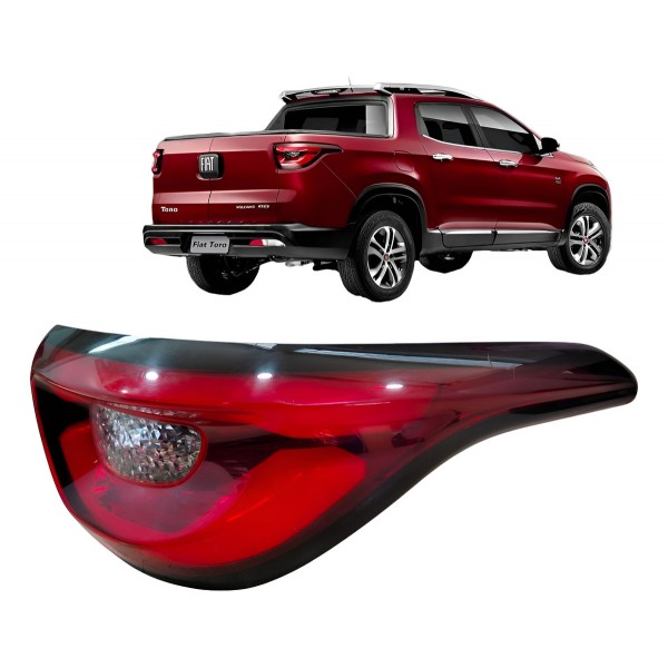 Lanterna Direita Fiat Toro 2017 2018 2020 2021 2023 Original Direito/passageiro Vermelho