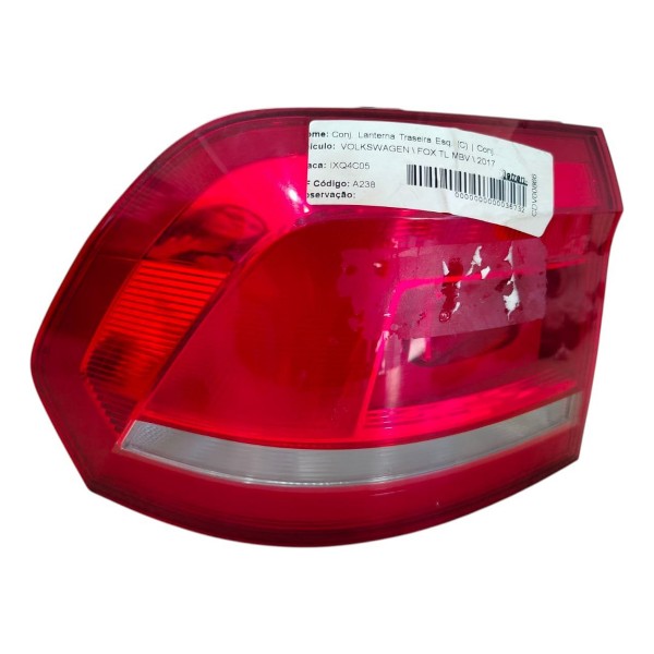 Lanterna Esquerda Vw Fox 2015 2017 2018 2020 Original Esquerdo/motorista Vermelho