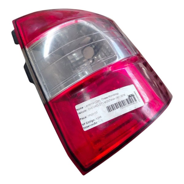 Lanterna Direita Gm Montana 2011 2013 2015 2017 Original Direito/passageiro Vermelho