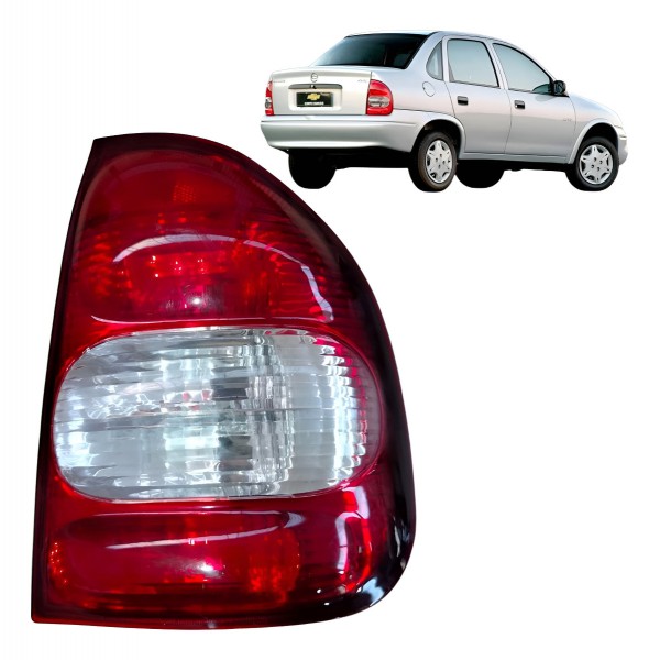 Lanterna Direita Classic Sedan 2005 2007 2008 2010 Original Direito/passageiro Vermelho