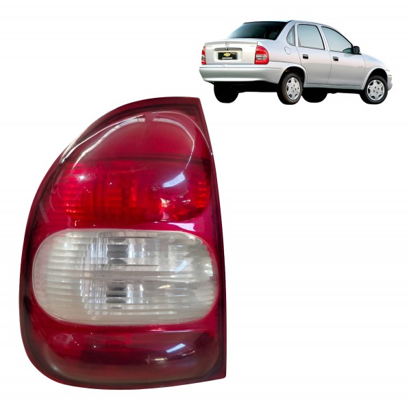 Lanterna Esquerda Classic Sedan 2005 2007 2008 2010 Esquerdo/motorista Vermelho
