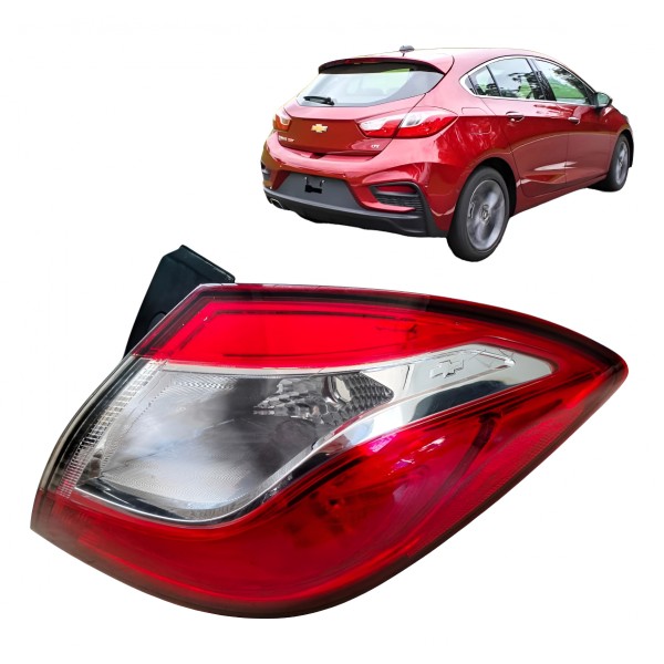 Lanterna Direita Cruze Hatch 2017 2018 2019 2022 Original Direito/passageiro Vermelho